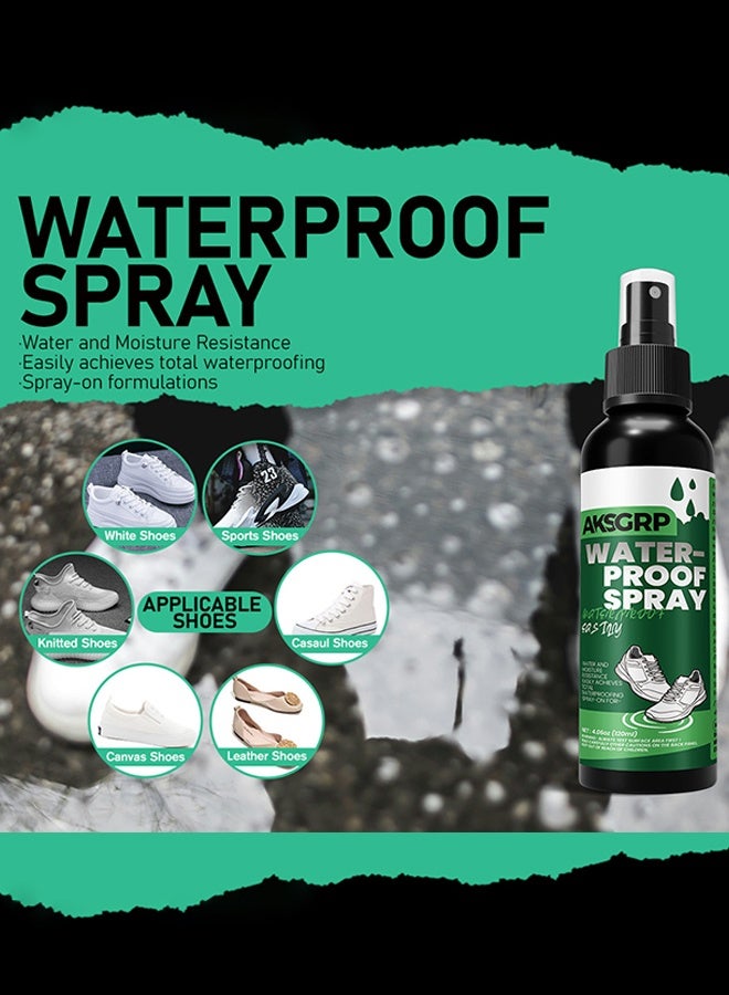 AKSGRP Shoe Protector Spray – Waterproof & Stain Repellent for Sneakers, Boots, Leather, Suede, Canvas & Fabric – Long-Lasting Shoe Waterproofing Spray - Image 2